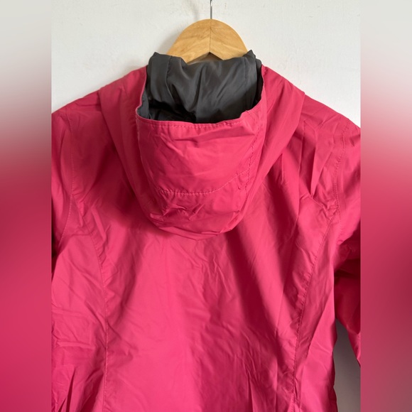 Columbia Pink Mesh Lining Zip Up 100% Nylon Hooded Rain Jacket size XS EUC - Picture 5 of 8